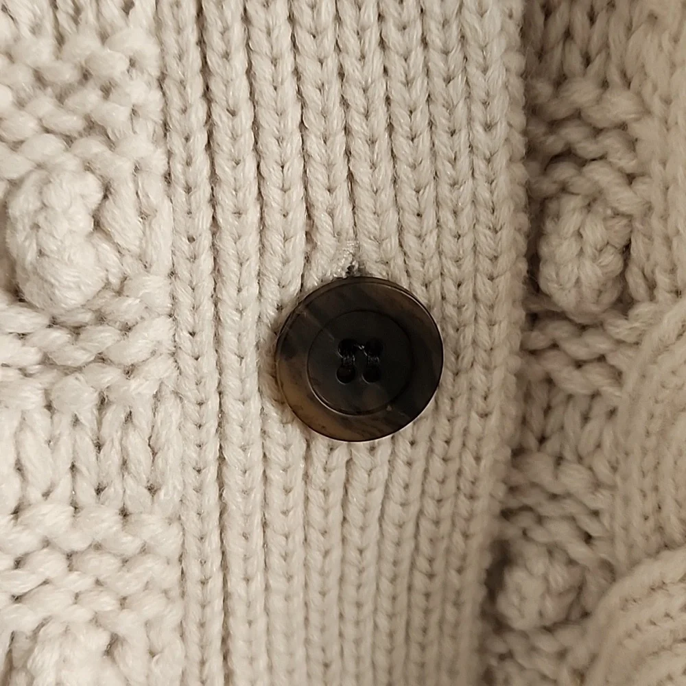 FRAYI.D Cream Cable Knit Cardigan (New) - Picture 6 of 16